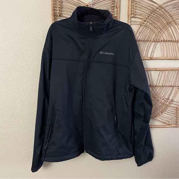 Columbia Jacket Black Full Zip Comfort Performance Active B30 Men's Sz XL B30 - Picture 2 of 13